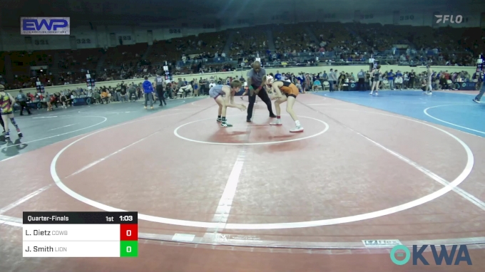 86 lbs Quarterfinal - Landon Dietz, Cowboy Wrestling Club vs Jackson ...