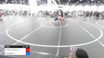 109 lbs Quarterfinal - Alyssa Marin Esparza, Surfside X vs Reanna Spangler, Maize WC