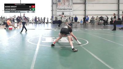 120 lbs Round Of 64 - Bodee Bright, MT vs Lucas Bundy, VA
