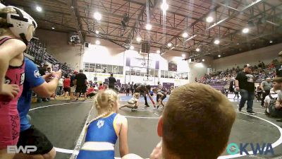 55 lbs Consolation - Brayden Hamilton, Tulsa Blue T Panthers vs Aspen Shelton, Team Tulsa Wrestling Club