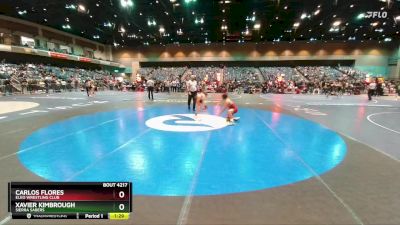 120-125 lbs Round 3 - Xavier Kimbrough, Sierra Sabers vs Carlos Flores, Elko Wrestling Club