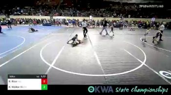 58 lbs Round Of 32 - Riley Rice, Salina Wrestling Club vs Kirk Walker III, Tulsa Blue T Panthers