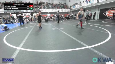 110 lbs Semifinal - Layten Cross, Brushy Wrestling Club vs Clayton Warner, Sallisaw Takedown Club