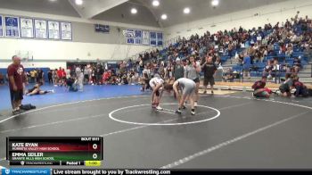 101 lbs Quarterfinal - Emma Seiler, Granite Hills High School vs Kate Ryan, Murrieta Valley High School