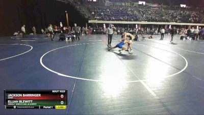 132 lbs Cons. Round 3 - Elijah Blewitt, Sebolt Wrestling Academy vs Jackson Barringer, Iowa