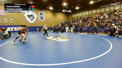 113 lbs Champ. Round 1 - Colton Shipman, Justin Garza vs Jonathan Quezada, Shafter