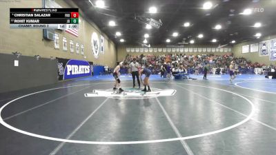 120 lbs Champ. Round 2 - Rohit Kumar, Justin Garza vs Christian Salazar, Foothill