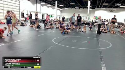 76 lbs Round 5 (6 Team) - Logan Russell, CTWHALE vs Matt Mullaney, Mat Warriors Red