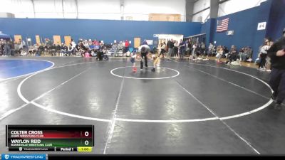 38-42 lbs Round 2 - Colter Cross, Hawk Wrestling Club vs Waylon Reid, Bonneville Wrestling Club