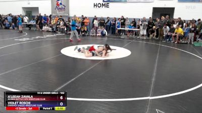 102 lbs Round 1 - Violet Roschi, Chugach Eagles Wrestling Club vs A`leeah Zavala, Alaska Battle Cats Wrestling Club