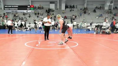 285 lbs Round Of 32 - William Glesing, Indiana Outlaws Black - HSB vs Sean Thornton, Patton Trained Blue - HSB