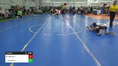 B-60 lbs Consi Of 8 #2 - Matthew Barlow, NY vs Landon Hensley, WV