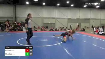 110 lbs Final - William Ross, Aggression Legionaries 3 vs Mason Jakob, Roundtree Wrestling Academy 14U
