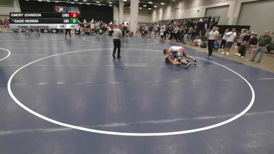 190 lbs Cons. Quarters - Emery Johnson, CRWC vs Gage Herrin, Cardinal Wrestling Club