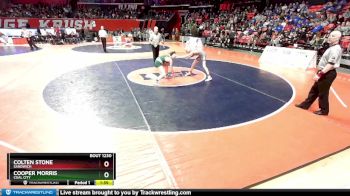 1A 113 lbs Cons. Round 2 - Cooper Morris, Coal City vs Colten Stone, Sandwich