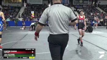 126 lbs Semifinal - Levi Glover, Kansas Young Guns vs Carter Eakins, Con-Kids