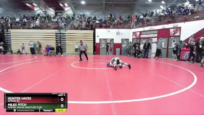 71 lbs Cons. Round 2 - Hunter Hayes, Intense WC vs Miles Fitch, Wabash Apache Wrestling Club