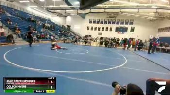 145 lbs Cons. Round 3 - Jake Raffensperger, Eastside United Wrestling Club vs Colson Myers, Wyoming