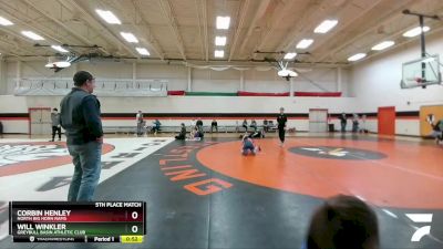 93-100 lbs 5th Place Match - Will Winkler, Greybull Basin Athletic Club vs Corbin Henley, North Big Horn Rams