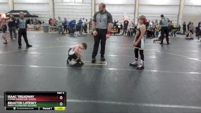 72/78 Round 3 - Isaac Treadway, Custer Elementary School vs Braxton Latesky, North Elementary Building