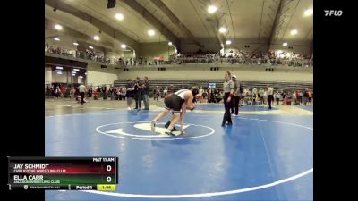 130 lbs Quarterfinal - Ella Carr, Jackson Wrestling Club vs Jay Schmidt, Chillicothe Wrestling Club