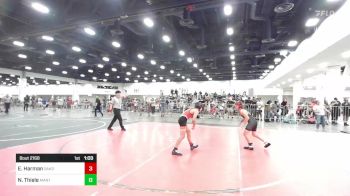 98 lbs Quarterfinal - Easton Harman, Oakdale, Wrestling vs Nixen Thiele, Mantanona TC