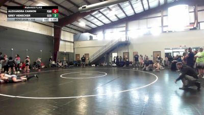 118 lbs Consolation - Alexandra Cannon, Pennsburg vs Grey Henecker, Glen Rock