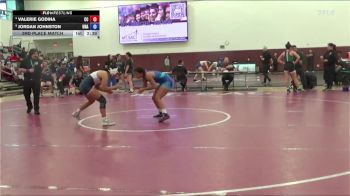 138 lbs 3rd Place Match - Valerie Godina, Cerritos College vs Jordan Johnston, Unattached