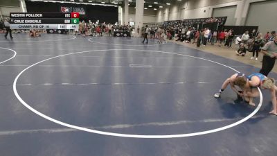 120 lbs Champ. Rd Of 16 - Cruz Enderle, Greater Heights Wrestling vs Westin Pollock, Owasso Takedown Club