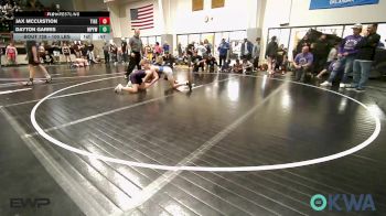 100 lbs Consolation - Jax McCuistion, Tiger Trained Wrestling vs Dayton Garris, Mannford Pirate Youth Wrestling