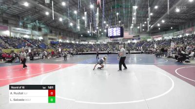 77 lbs Round Of 16 - Aurelio Ruybal, SLV Elite WC vs Logan Salcedo, Wolfpack Olathe Co