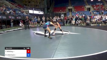 106 lbs Cons Semi - Taylor Whiting, Wisconsin vs Reanah Utterback, Iowa