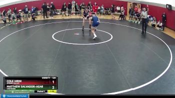 120 lbs Champ. Round 2 - Matthew Salvador-Agabin, Cheyenne vs Cole Hirni, Spring Valley