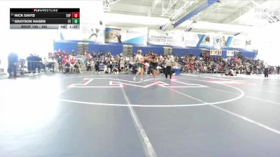 165 lbs Quarterfinal - Grayson Hagen, Free State vs Nick Davis, Topeka