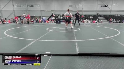 190 lbs Round 3 (8 Team) - Aeoden Sinclair, Wisconsin vs Brody Sampson, Iowa