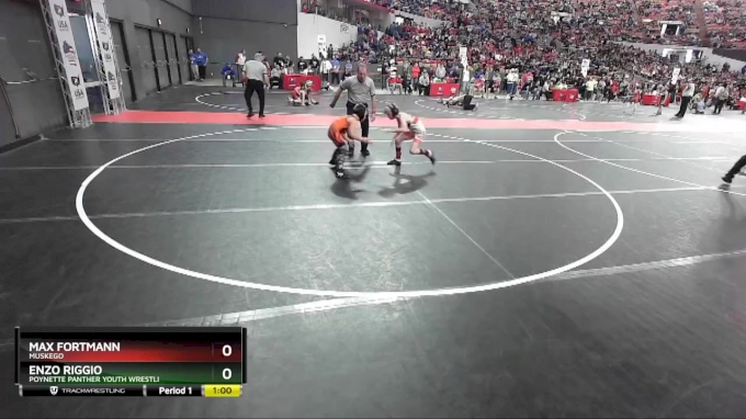 75 lbs Cons. Round 3 - Max Fortmann, Muskego vs Enzo Riggio, Poynette ...