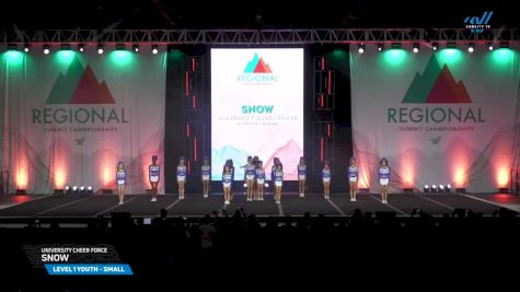 University Cheer Force - SNOW [2025 L1 Youth - Small Day 2] 2025 The West Regional Summit & The Recreational Summit