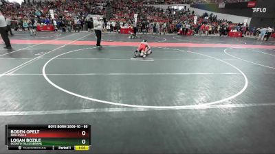 85 lbs Cons. Round 2 - Logan Bozile, Oconto Falls/Abrams vs Boden Opelt, Neillsville