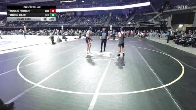 Cons. Semi - Quinn Carr, Dell Rapids vs Rollie French, Vermillion