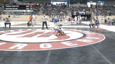 132 lbs Cons. Round 3 - Sutton Fuller, Union County vs NaRae Compton, Madison Central