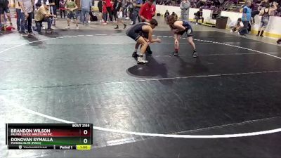 136 lbs Quarterfinal - Donovan Symalla, Pomona Elite (PWCC) vs Brandon Wilson, Palmer Divide Wrestling Inc.