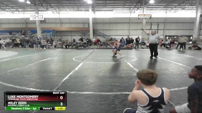 80 lbs Round 2 - Wiley Eden, Gooding Cobra Club vs Luke Montgomery, Timberline Youth Wrestling