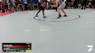 160 lbs Round 3 (6 Team) - Dylan Fish, Buccaneers WC vs CJ Mays, Orchard South WC