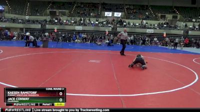 90 lbs Cons. Round 3 - Kaesen Ramstorf, Pursuit Wrestling Minnesota vs Jace Conway, Caledonia