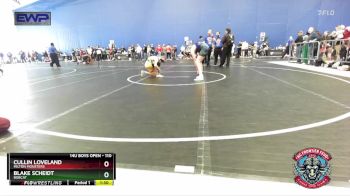 110 lbs Cons. Round 3 - Cullin Loveland, Milton Monsters vs Blake Scheidt, Bobcat