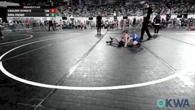60 lbs Round Of 16 - Caulder Schultz, Team Tulsa Wrestling Club vs Ezra Fisher, Tiger Trained Wrestling