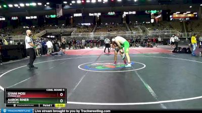 195 lbs Cons. Round 5 - Gyani Mosi, Cypress Bay vs Aaron Riner, Buford HS