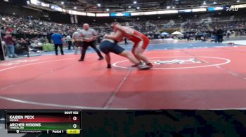 285 lbs Cons. Round 2 - Kaiden Peck, Weiser vs Archer Higgins, Timberlake