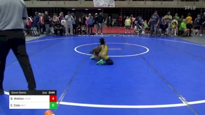 60 lbs Consolation - Beau Walton, Honey Brook vs Emil Cole, Baltimore