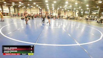 130 lbs Rd# 6- 9:00am Saturday Final Pool - Mason Pawling, PA Silver vs Trace Johnson, Terps Xtreme